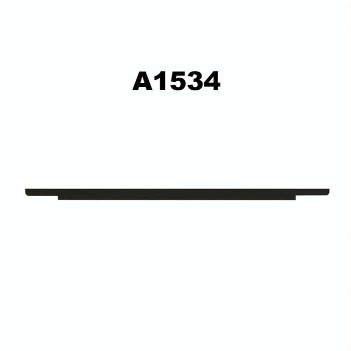 Glass Material LCD Screen Display Front Bezel Logo Cover for MacBook 12 inch Retina A1534(Silver)