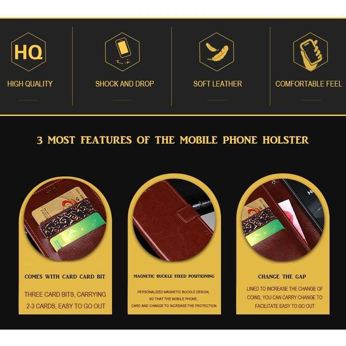 For Hisense A5 idewei Crazy Horse Texture Horizontal Flip Leather Case with Holder & Card Slots &...
