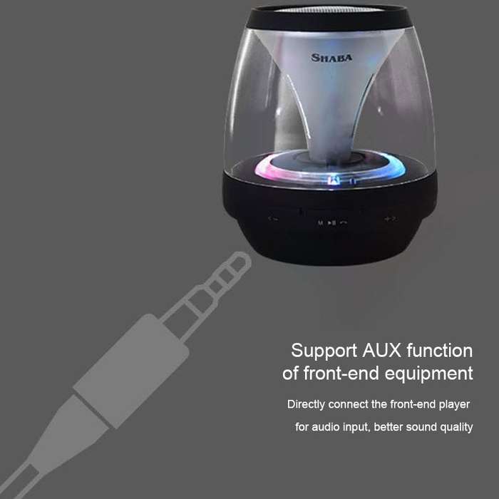 SHABA VS-18 Bluetooth 4.2 Multi-function Portable Small Magic Lamp Colorful Wireless Bluetooth Sp...