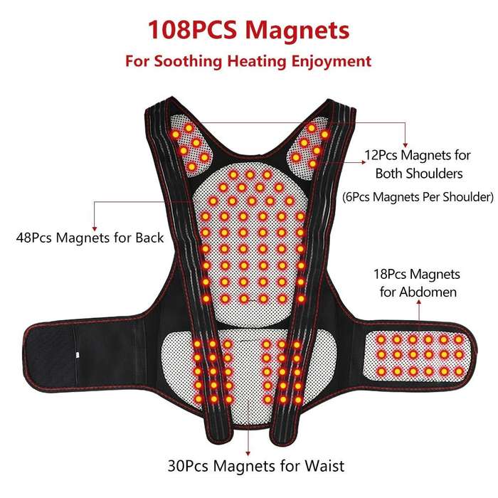 HailiCare Larger Version Household Neck Back Waist Protector Waistcoat Warm Vest Protective Gear ...