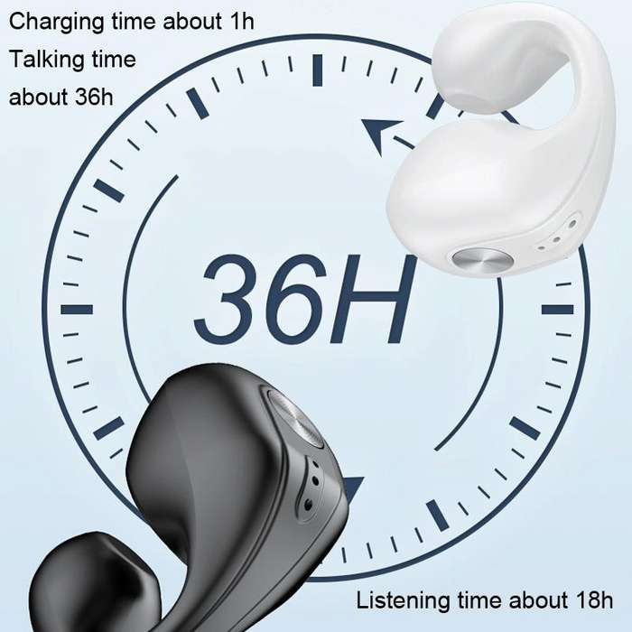 Single Ear Bone Conduction Bluetooth Earphone In-Ear Wearable Running Sports Mini(Skin Color)