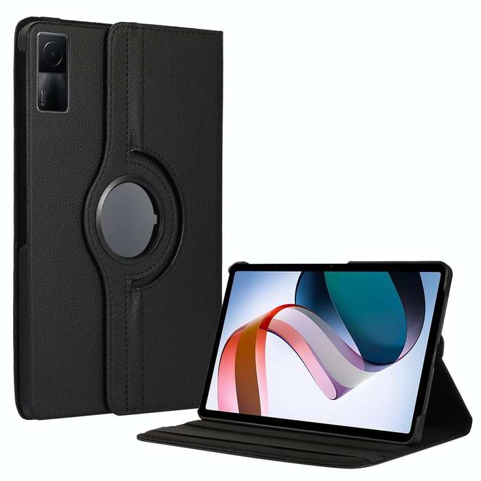 For Xiaomi Redmi Pad 10.61 360 Degree Rotation Litchi Texture Leather Tablet Case(Black)