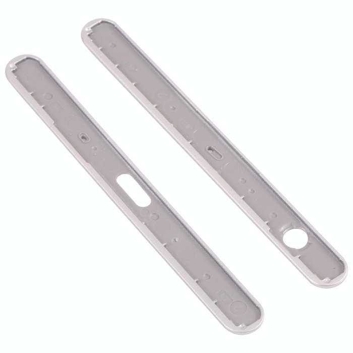 1 Pair Upper and Lower Part Sidebar For Sony Xperia XZ1(Silver)