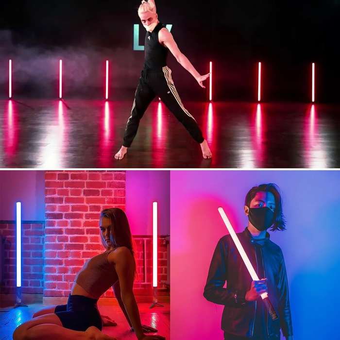 LUXCeO Mood1 50cm RGB Colorful Atmosphere Rhythm LED Stick Handheld Video Photo Fill Light with T...