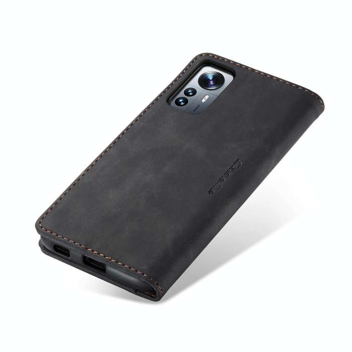 For Xiaomi 12 Lite CaseMe 013 Multifunctional Horizontal Flip Leather Phone Case(Black)