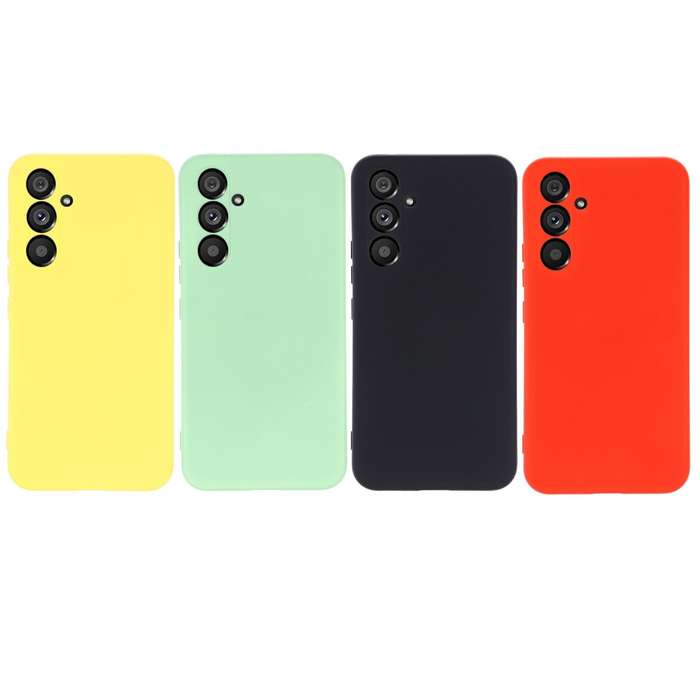 For Samsung Galaxy A54 5G Color Liquid Silicone Phone Case(Black)