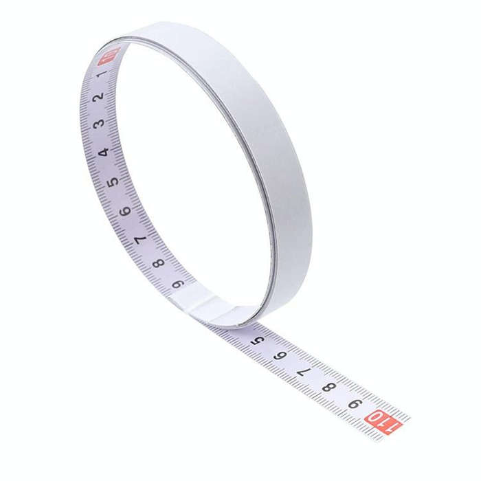 1m Sticky Scale Steel Ruler with Glue Scale Tape Measure Self-adhesive Ruler, Specification:Positive