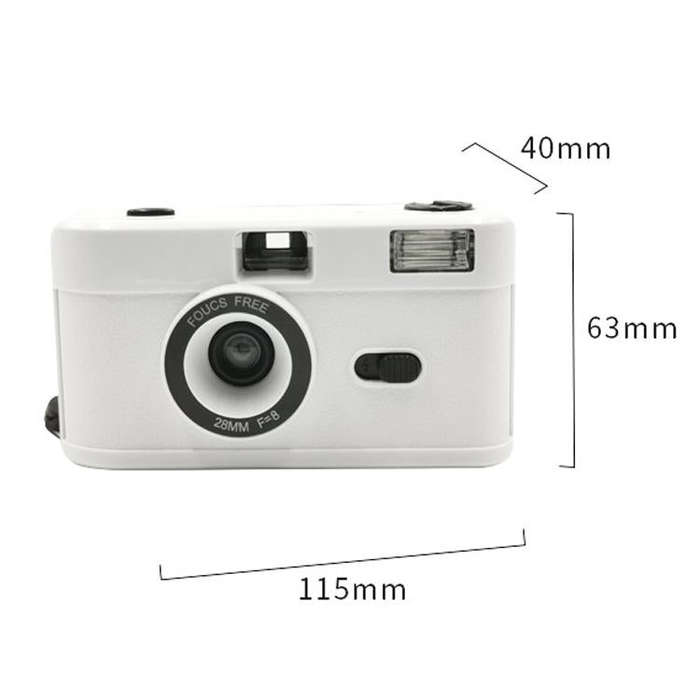 R2-FILM Retro Manual Reusable Film Camera for Children without Film(Blue+Black)