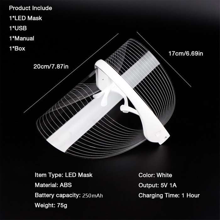 LED IPL Photon Beauty Skin Rejuvenation Instrument, Specification: 908 Seven Color(White)