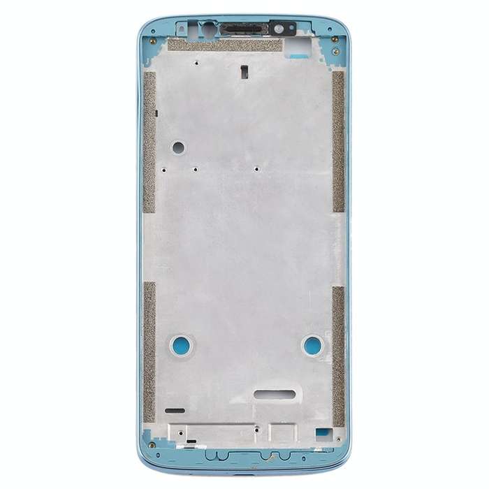 Front Housing LCD Frame Bezel Plate for Motorola Moto E5 Plus (Blue)