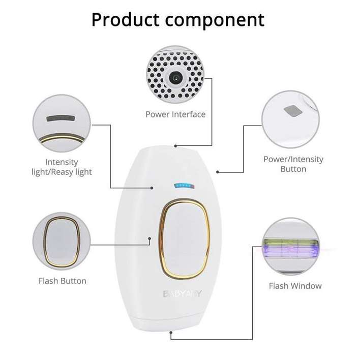 H01 Portable Home Use Laser IPL Hair Removal Devicepainless Epilator Permanent, Specification:UK ...