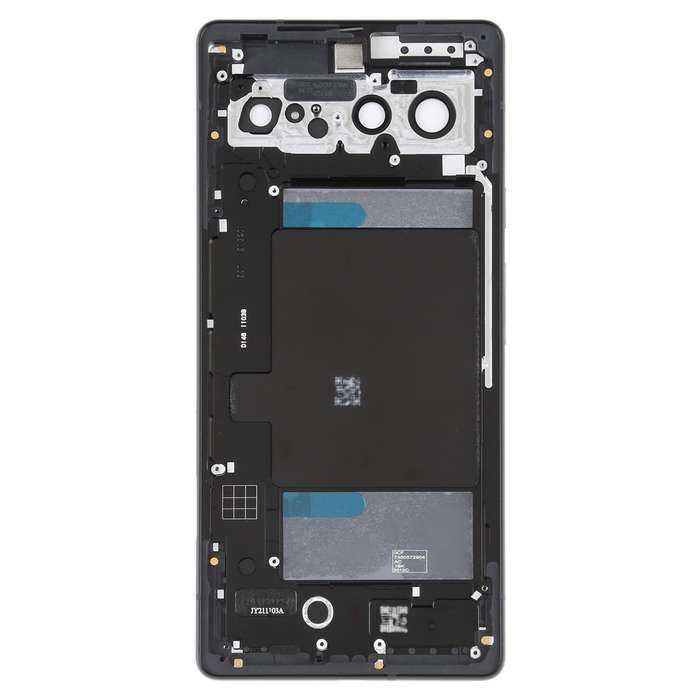 For Google Pixel 6 Battery Back Cover with Middle Frame(White)