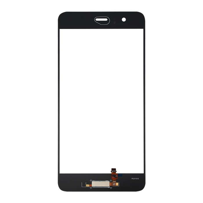 For Huawei P10 Plus Front Screen Outer Glass Lens, Support Fingerprint Identification (Black)