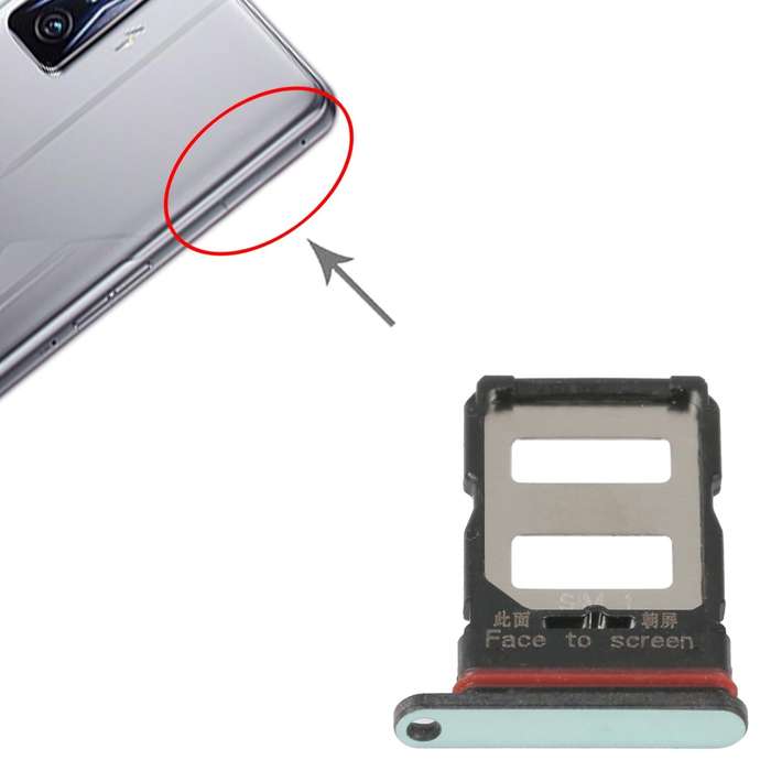 For Xiaomi Redmi K50/K50 Pro SIM Card Tray + SIM Card Tray (Green)