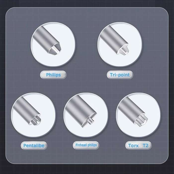 Qianli Super Tactile Grip-Type Precision Silent Dual-Bearing Screwdriver, Series: Type C Pentalibe