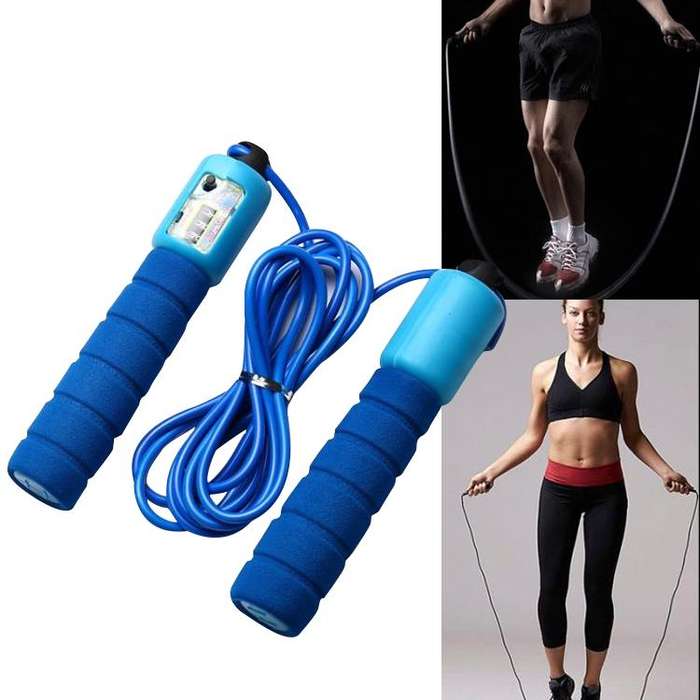 Jump Ropes with Counter Sports Fitness Adjustable Fast Speed Counting Jump Skip Rope Skipping Wir...