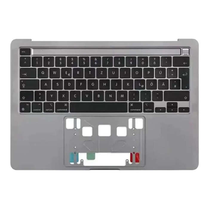 For Macbook Pro 13 inch 2021 A2338 C-side Cover + UK Edition Key Board (Grey)