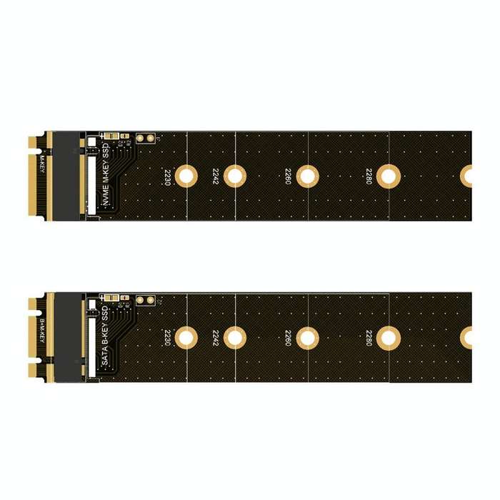 Key-B Riser Card For M.2 NGFF / PCIE / NVME SSD Protection Board Test Board