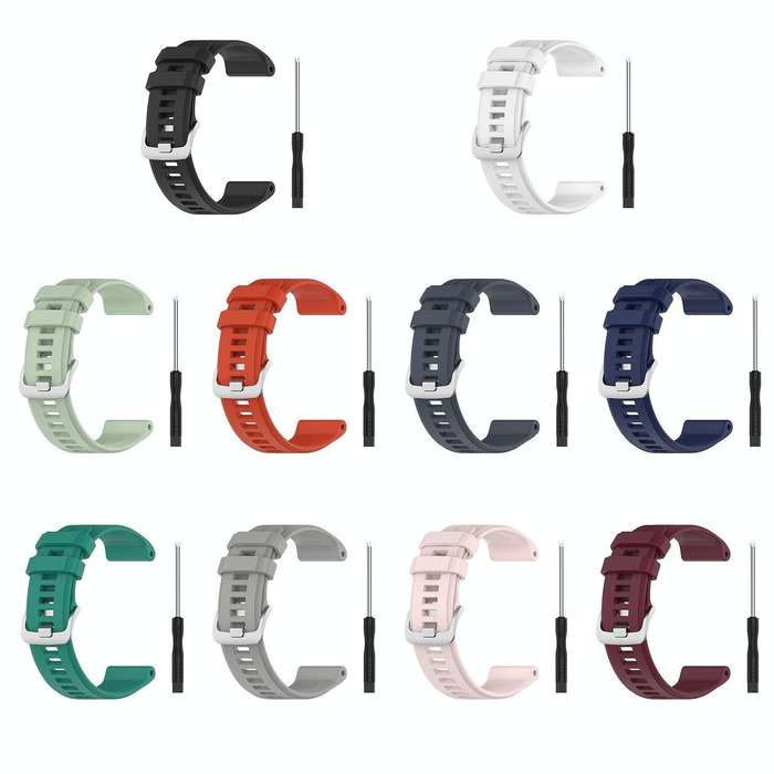 For Garmin Forerunner 955 / 255 / 745 22mm Silicone Watch Band(White)