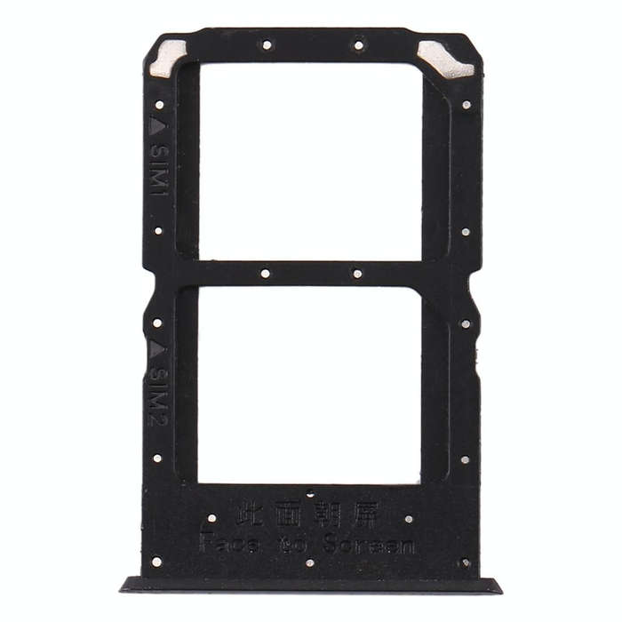 For OPPO Reno Z SIM Card Tray + SIM Card Tray (Black)