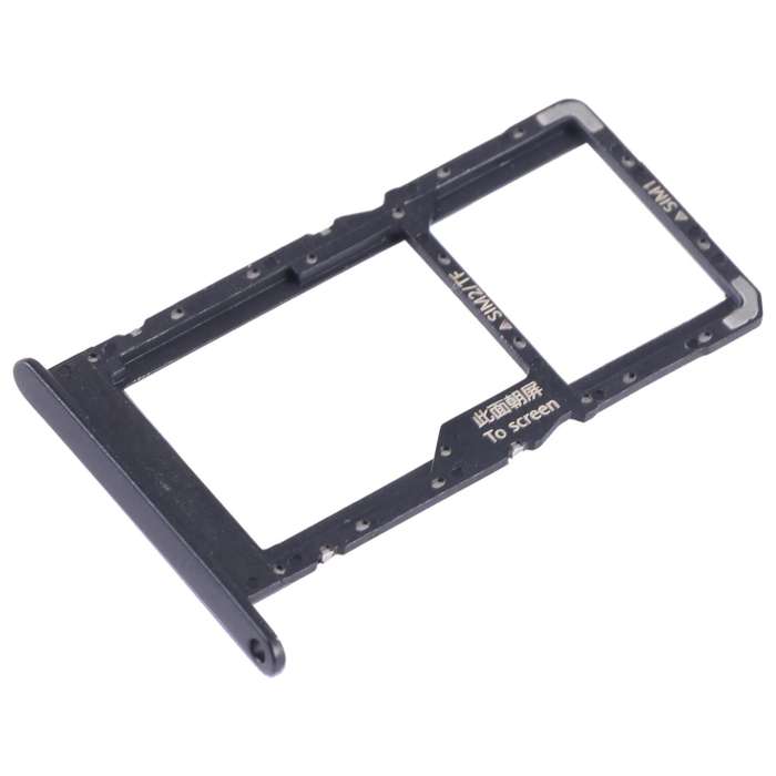 For Huawei Enjoy 50 SIM + SIM / Micro SD Card Tray (Black)