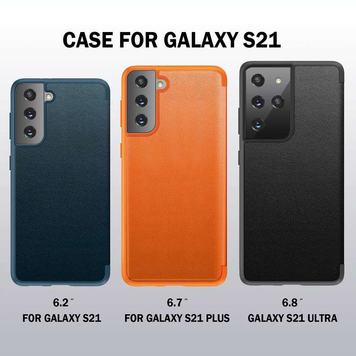 For Samsung Galaxy S21 Ultra 5G Magnetic Side Window View Shockproof Horizontal Flip Leather Case...