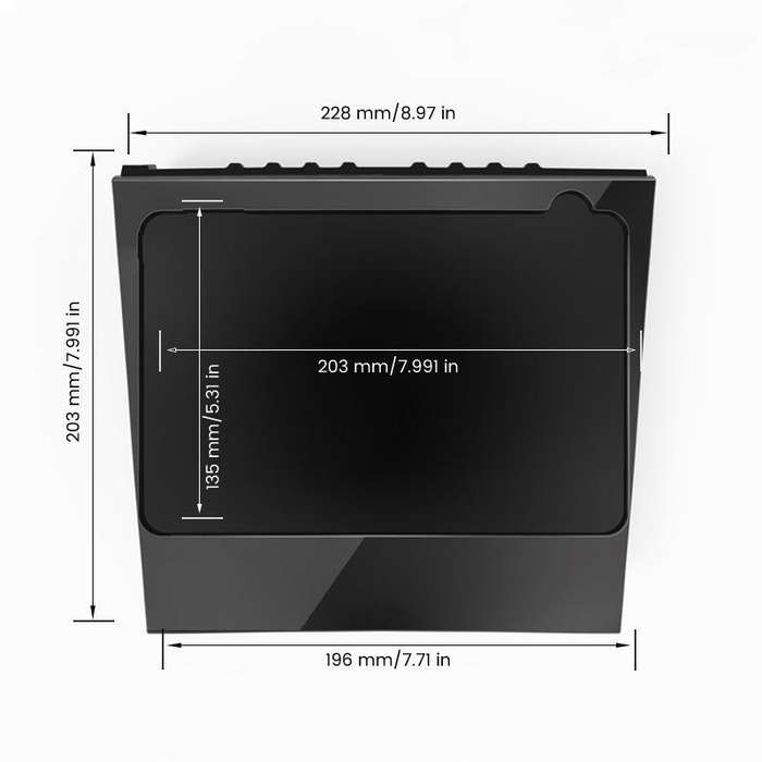 Car Tablet Holder for iPad Mini 4 / 5 Bracket Fixed Base for Tesla Model 3 / Y before 2021, Left ...