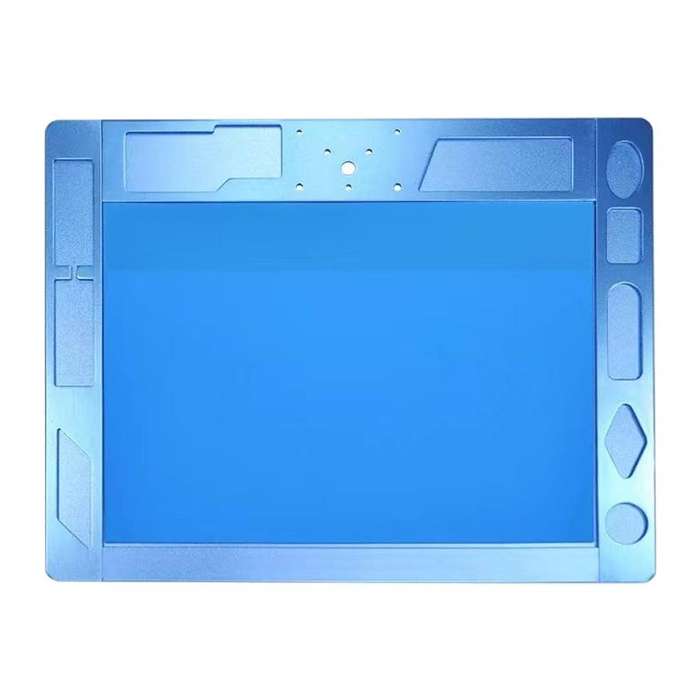 Aluminum Alloy Multi-function Microscope Base Workbench Electronic Mat Welding Blanket (Blue)