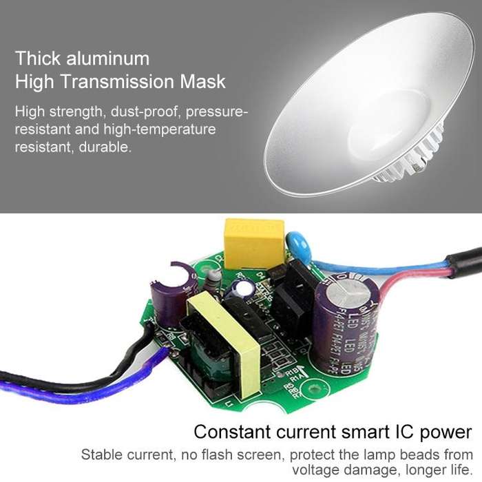 30W Warehouse Workshop Factory LED Mining Lamp Explosion-proof Light, Hook with 50cm Chain Engine...