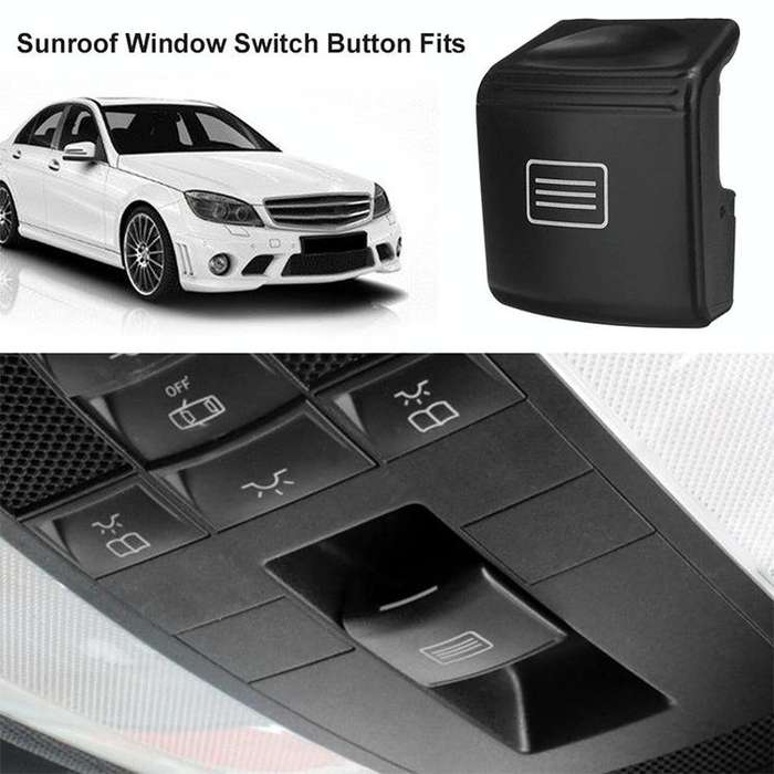 Car Sunroof Switch Button Dome Light Button for Mercedes-Benz W204 / X204 2008-2015(Deerskin Beige)