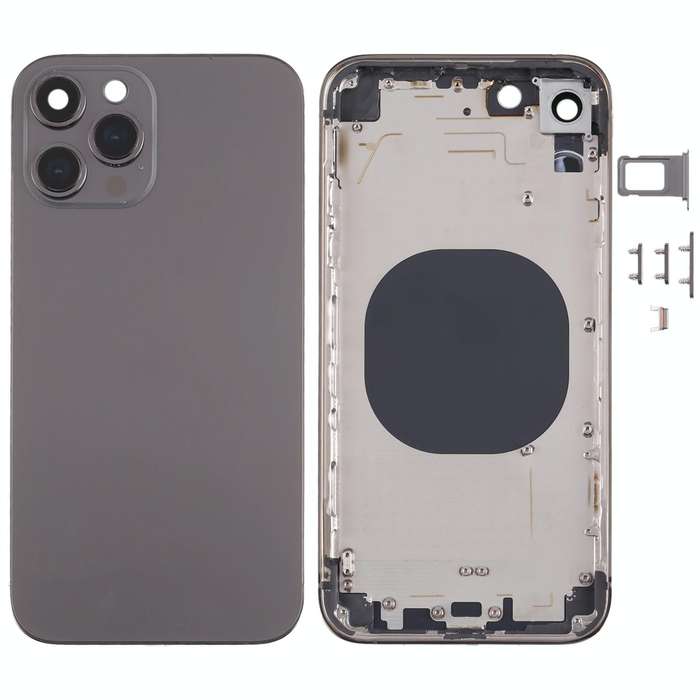 Stainless Steel Material Back Housing Cover with Appearance Imitation of iP13 Pro for iPhone XR(B...