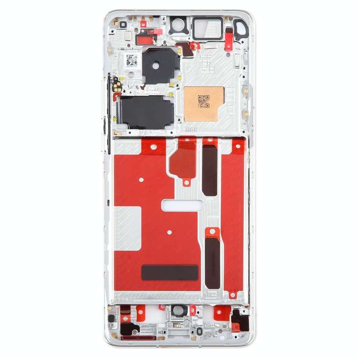 For Huawei P50 Pro Front Housing LCD Frame Bezel Plate(Silver)