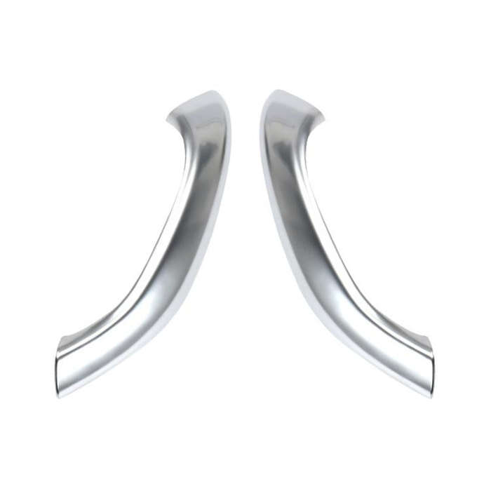 1 Pair Car Inside Doors Handle Pull Trim Cover 51417417513 for BMW X1 2016-, Left Driving (Silver)