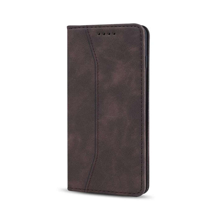 For Samsung Galaxy S9 Skin-feel Calfskin Texture Magnetic Dual-Fold Horizontal Flip Leather Case ...