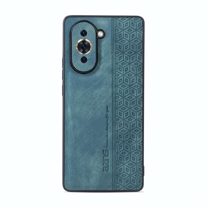 For Huawei nova 10 AZNS 3D Embossed Skin Feel Phone Case(Dark Green)