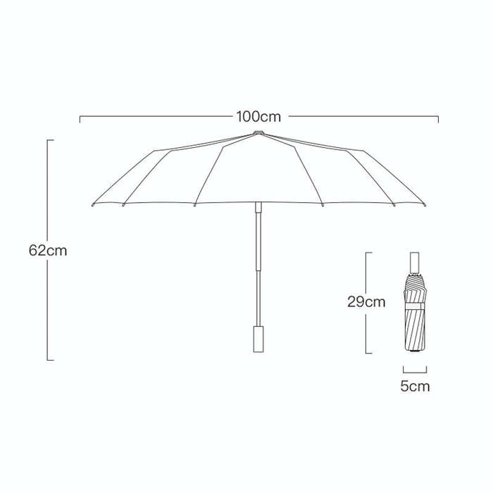 3-fold 16-bone Hand Open Umbrella Retro Wood Handle Black Glue Sunshade Umbrella(Chrysanthemum)