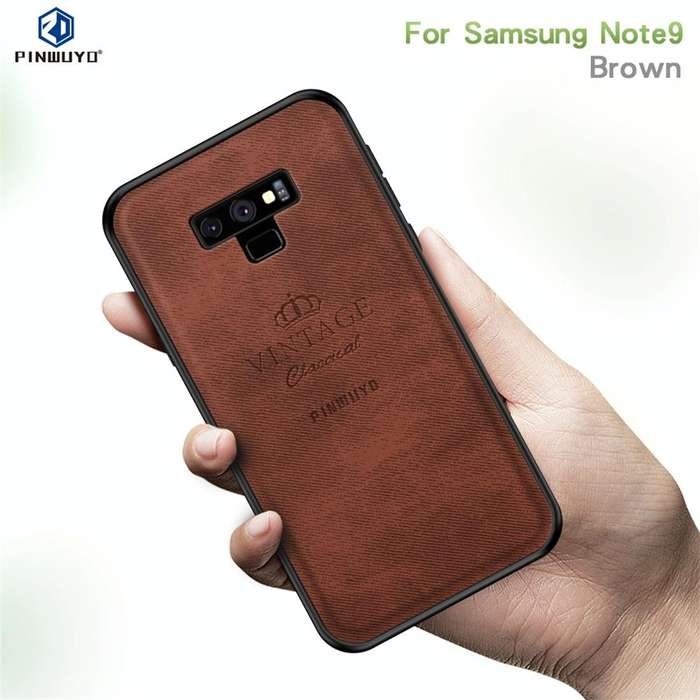 PINWUYO Shockproof Waterproof Full Coverage PC + TPU + Skin Protective Case for Galaxy Note 9 (Br...