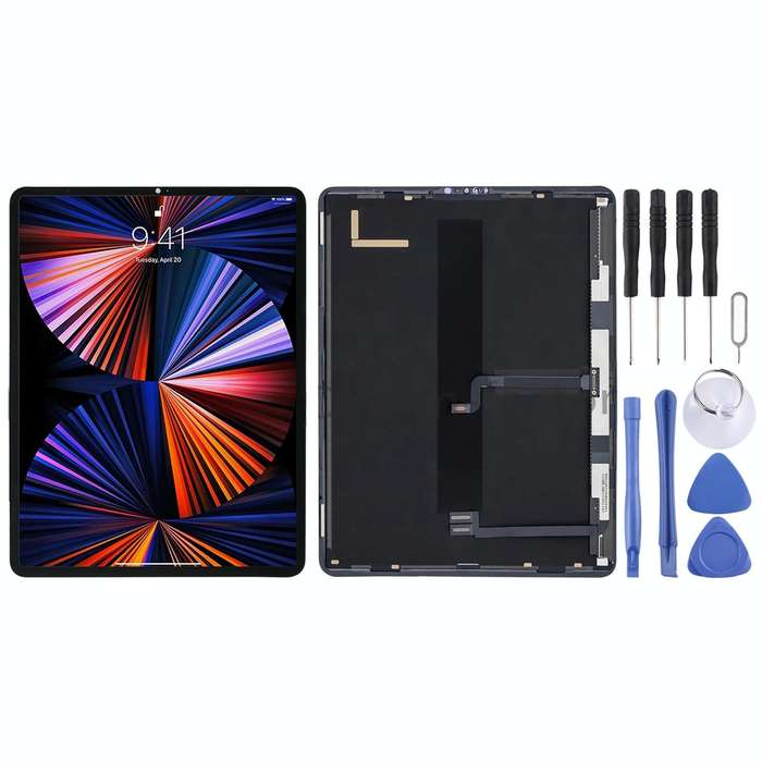 LCD Screen and Digitizer Full Assembly for iPad Pro 12.9 inch 2021 2022 A2378 A2461 A2379(Black)