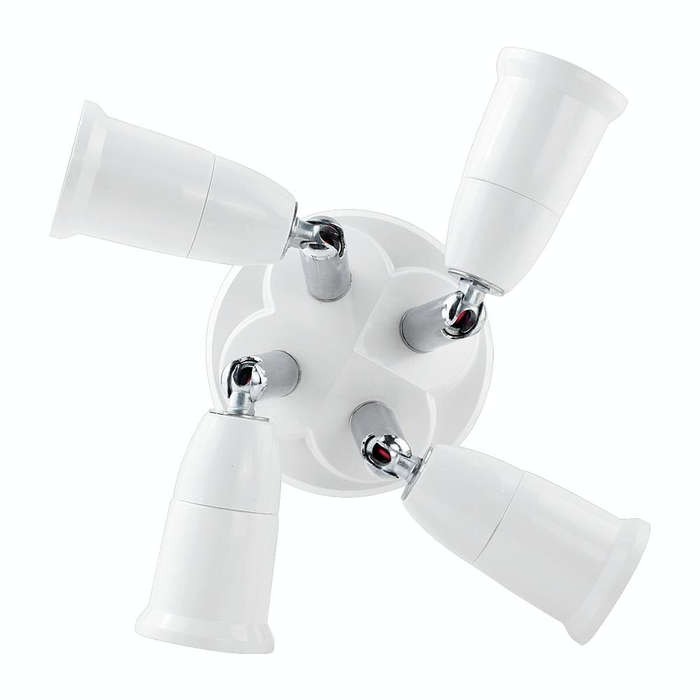 E27 to E27 Splitter Adjustable LED Light Bulb Holder Adapter Converter Socket Light Bulb Holder, ...