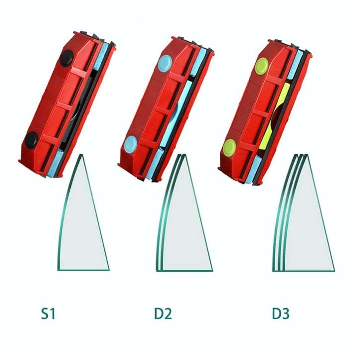D3 Double Sided Magnetic Wipe High-rise Glass Cleaner