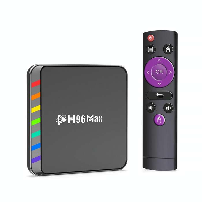 H96 Max W2 4K Ultra HD Android 11.0 Smart TV Box with Remote Control, Amlogic S905W2 Quad-Core, 4...