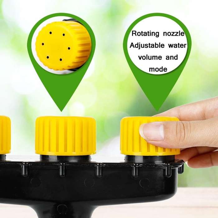 DKSSQ Gardening Watering Sprinkler Nozzle, Specification: 5 Head with 1.5 inch Interface