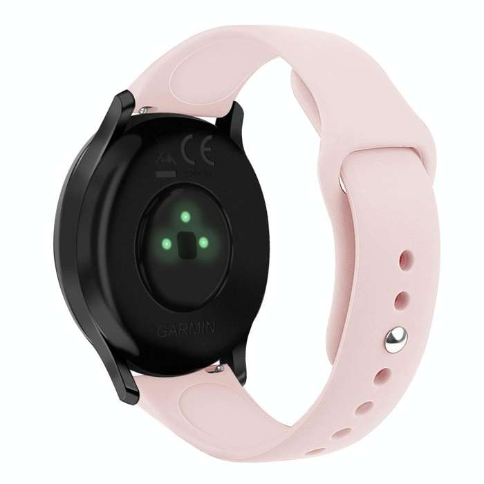 For Garmin Vivoactive 3 / Vivomove HR Solid Color Reverse Buckle Silicone Watch Band, Size: Small...