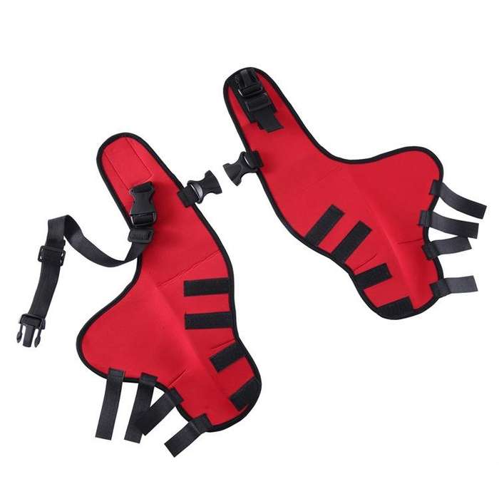 Pet Dog Leg Knee Guard Surgery Injury Protective Cover, Size: M(Red)