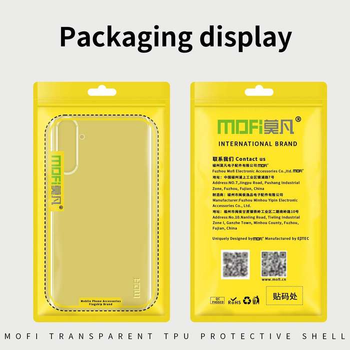 For Samsung Galaxy A73 5G MOFI Ming Series Ultra-thin TPU Phone Case(Transparent)