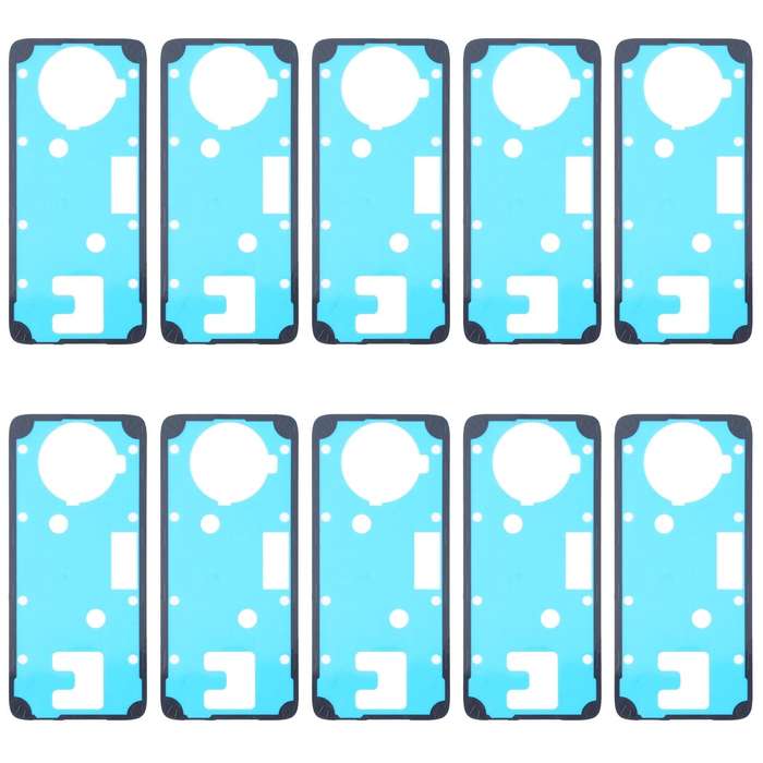 10 PCS Back Housing Cover Adhesive for Xiaomi Redmi Note 9 Pro 5G / Mi 10T Lite 5G