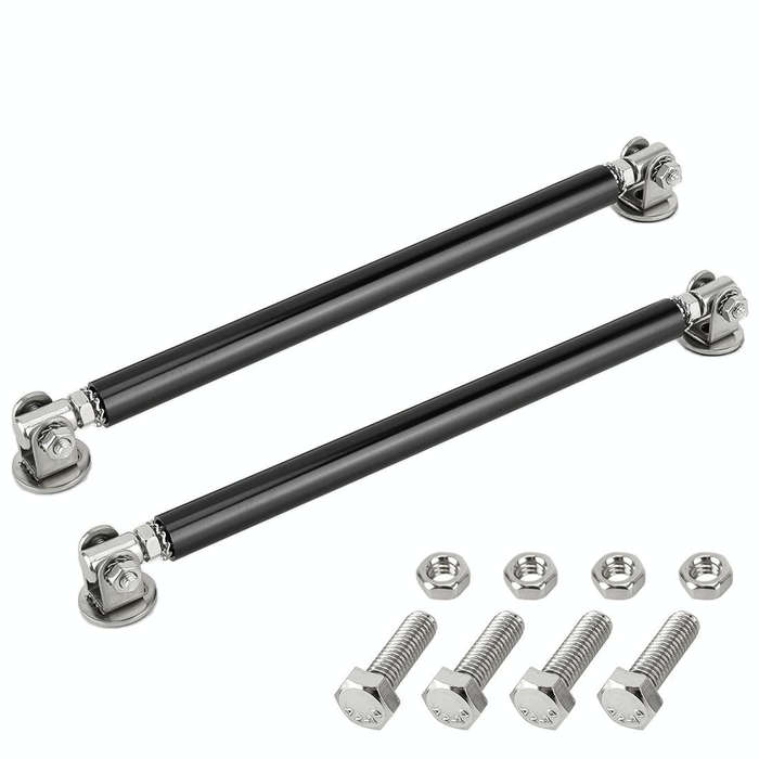 2 PCS Car Modification Adhesive Surrounded Rod Lever Front and Rear Bars Fixed Front Lip Back Sho...