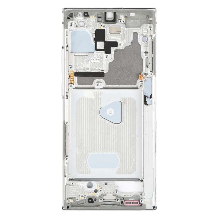 For Samsung Galaxy Note20 Ultra SM-N985F Middle Frame Bezel Plate With Parts (Silver)