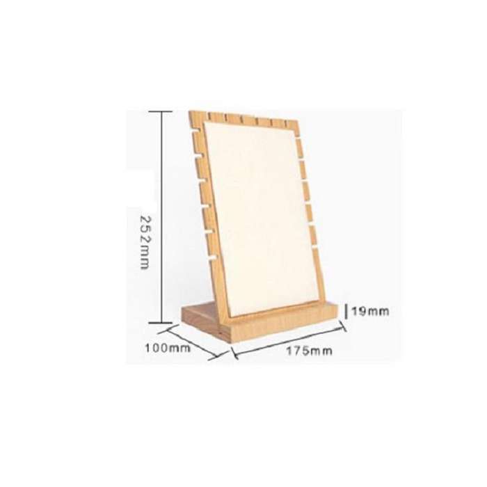 Bamboo Wood Detachable Jewelry Storage Display Stand(Black)