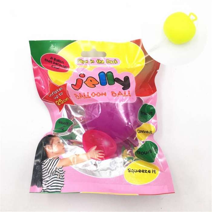 Bubble Ball TPR Blowing Balloon Racket Ball Toy, Size:Extra Large(Random Color)